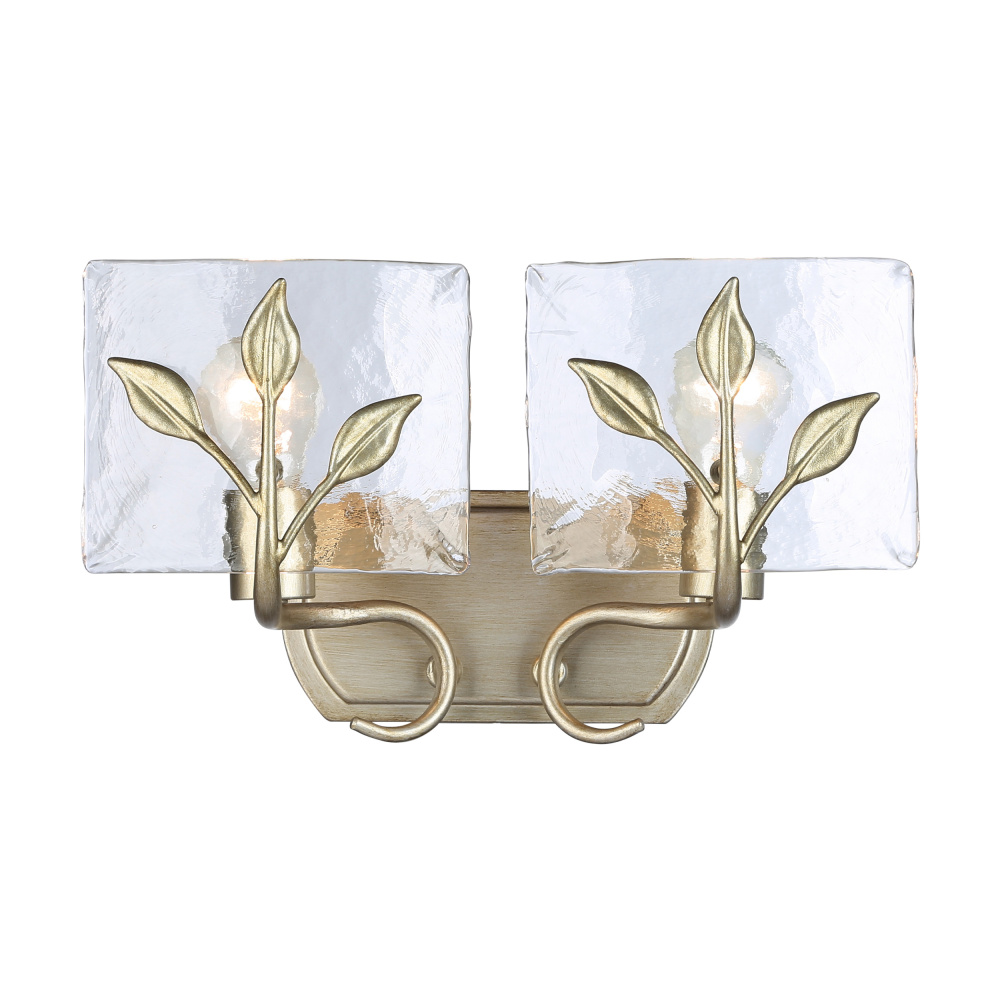 Golden Lighting Calla 2-light Vanity in White Gold